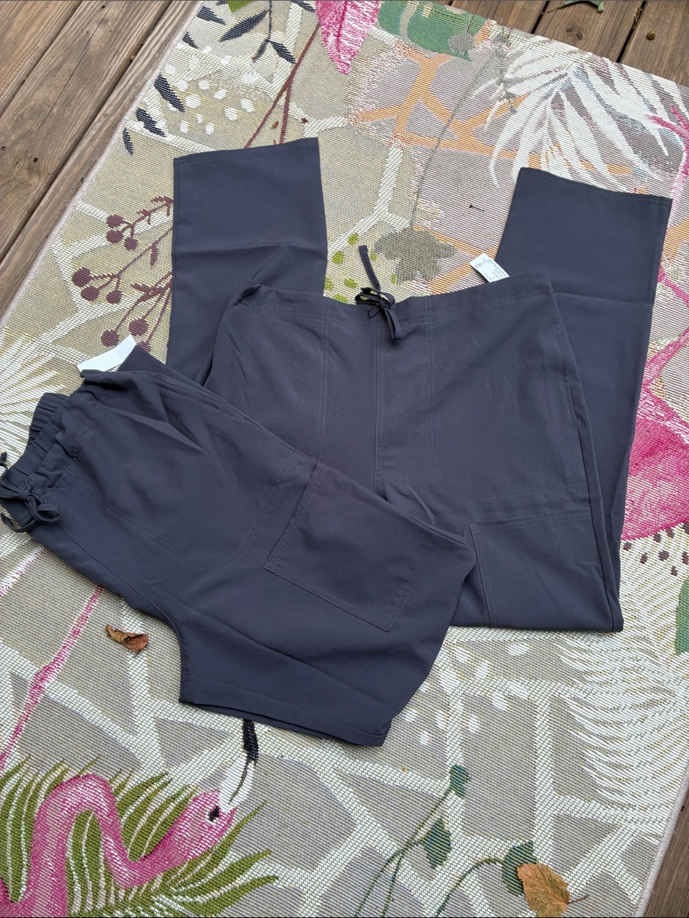 Two NWT Unisex Scrubstar Pewter Gray Scrub Pants